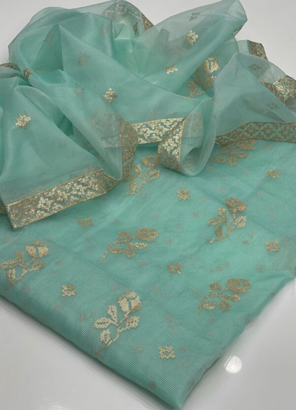 2pc dress khadi net - Image 3