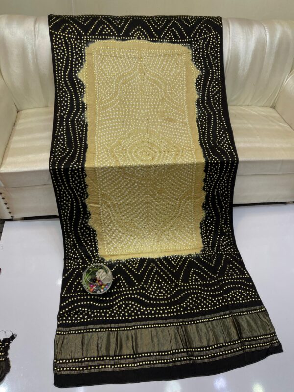 Pure Indian Gajji silk Dupatta - Image 11