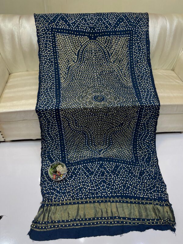 Pure Indian Gajji silk Dupatta - Image 8