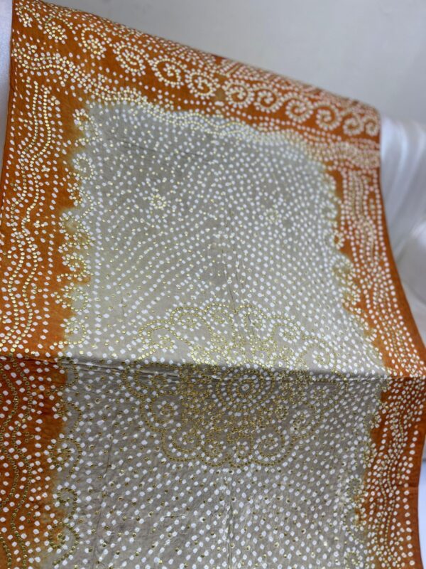 Pure Indian Gajji silk Dupatta - Image 3