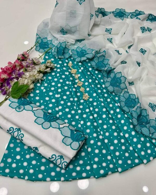 Polka Dot Lawn Dress - Image 3