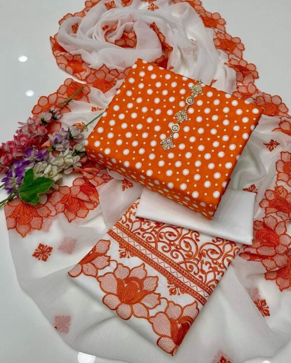 Polka Dot Lawn Dress - Image 4