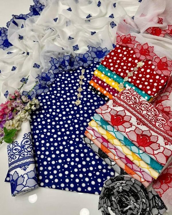 Polka Dot Lawn Dress - Image 5