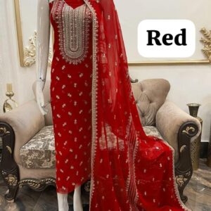 Beautiful Neck Tilla Embriodery