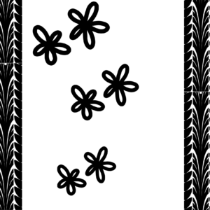 Black Border Width Flowers