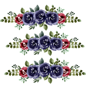 paint style flower branch