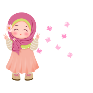 Hijabi Girl with Hearts