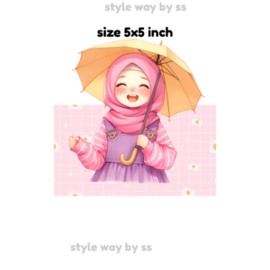 Hijabi Umbrella girl