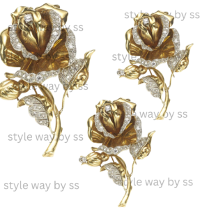 Metallic Golden Rose
