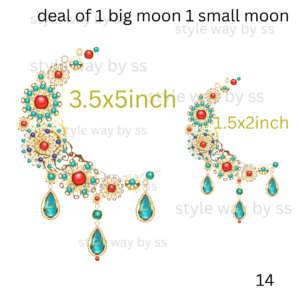 Pair of moon broch style