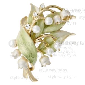 Metallic Pearl Broch