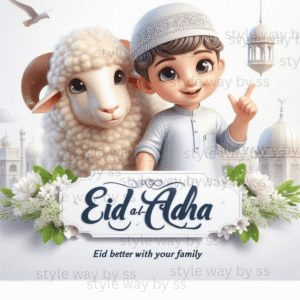 muslim boy with goat