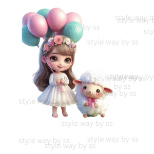 balloon doll with sheep