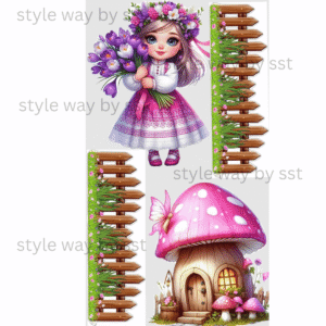 Doll and mushroom set